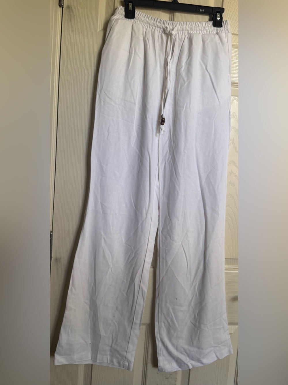 NWT Love Tree White Linen Drawstring Pants, Various Sizes